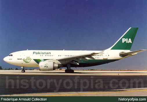 PIA Airbus A310-308 Postcard