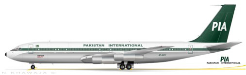 PIA Boeing 707-340C