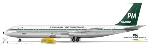 PIA Boeing 707-340C