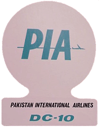 PIA McDonnell Douglas DC-10-30 Sticker