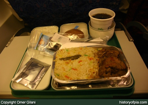 PIA Economy Class meal