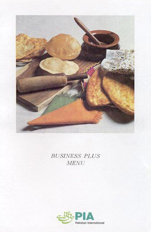 PIA Menu Card