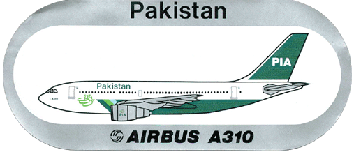 Airbus A310-300 sticker 