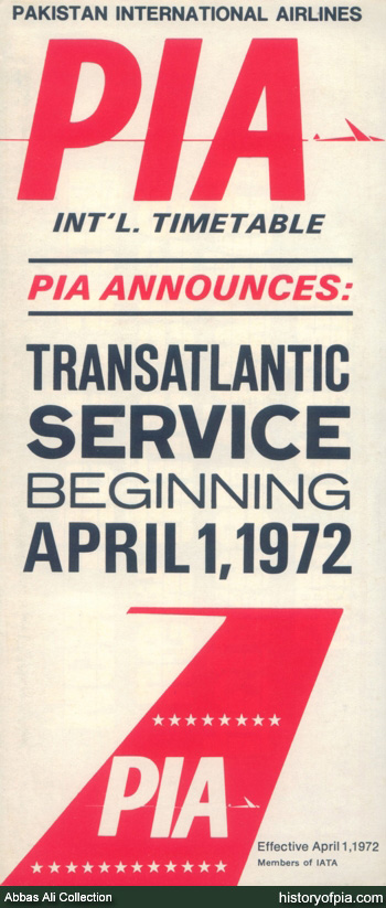 PIA Timetable