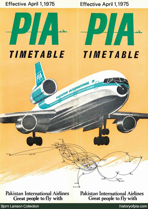 PIA Timetable